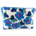 CHANCE Large Blue Flower Pouch