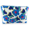 Pochette CHANCE grosse fleur bleu