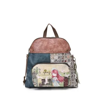 Zweifarbiger Rucksack Sweet Candy Colombe