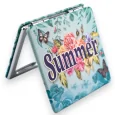 Miroir de poche Summer turquoise