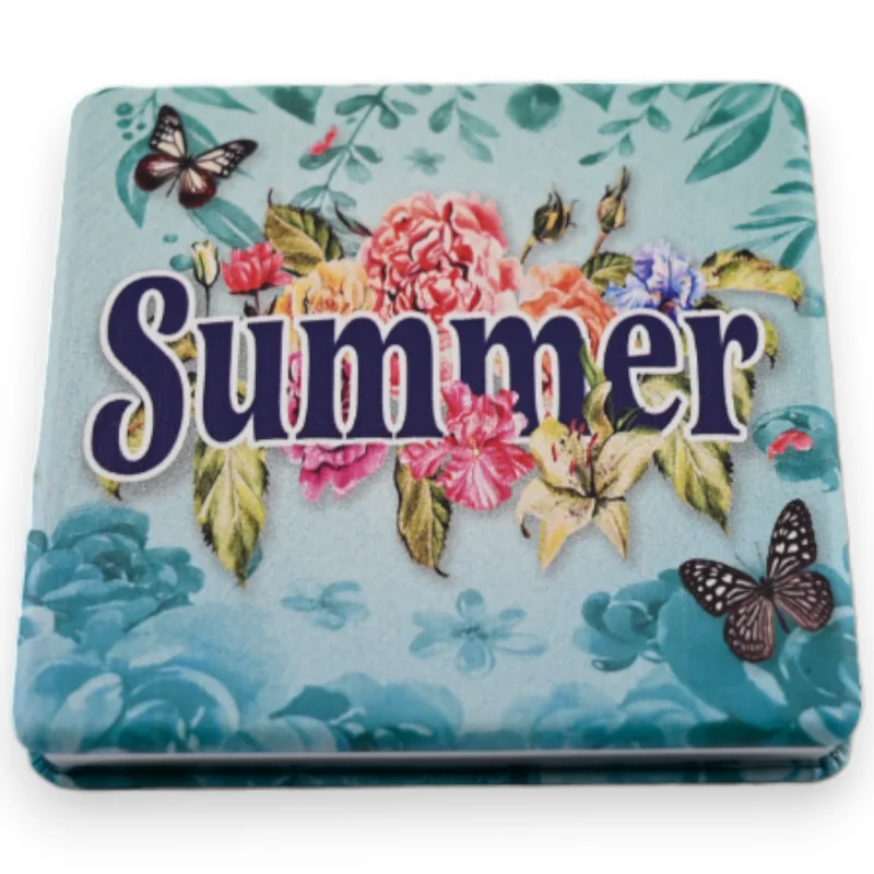 Miroir de poche Summer turquoise