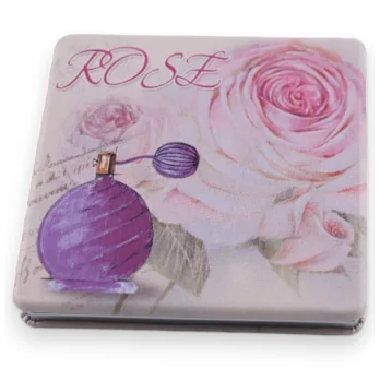Romantischer rosa Taschenspiegel