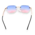 Lunettes mode ovale nuance rose et bleu