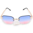 Lunettes mode ovale nuance rose et bleu