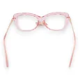 Pink transparent novelty glasses with gold arms