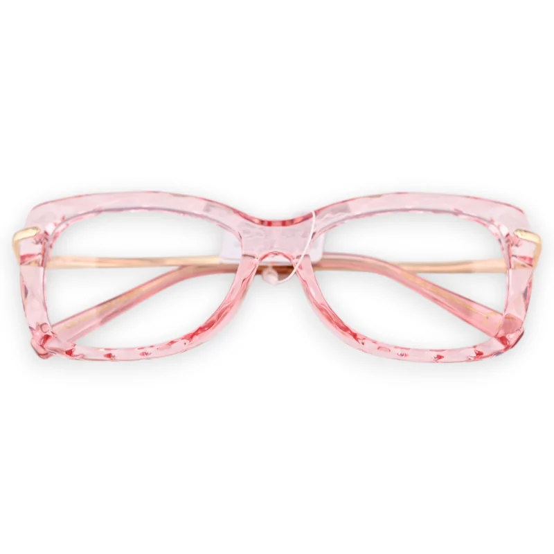 Transparent Pink Fantasy Glasses