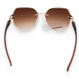 Fancy tinted glasses in shades of brown