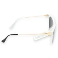 Lunettes fantaisie papillon noir et blanc