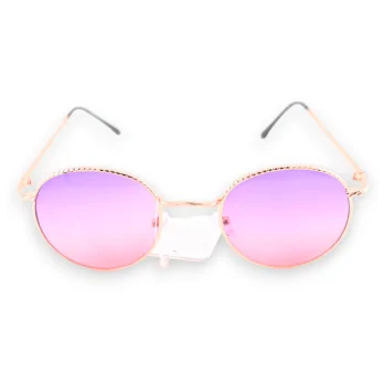 Goldene fantasie-Brillen mit lila und rosa Tönen