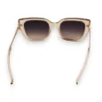 Transparent Beige Frame Glasses