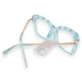 Transparente blaue türkise Brillen