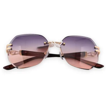 Oval-shaped tinted brown shades