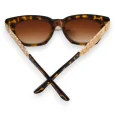 Lunettes leopard marron et dorées