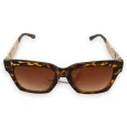 Lunettes leopard marron et dorées