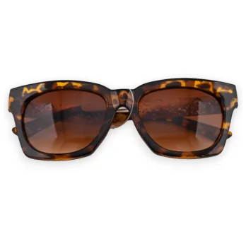 Brown and gold leopard glasses