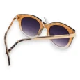 Lunettes bi couleur leopard marron beige