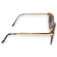 Lunettes bi couleur leopard marron beige