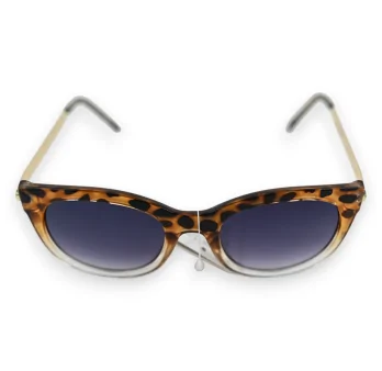 Two-tone leopard brown and beige glasses
