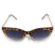 Two-tone leopard brown and beige glasses