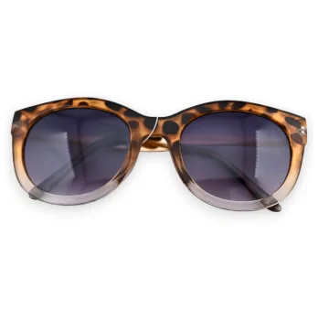 Gafas de dos tonos leopardo marrón beige