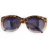 Occhiali da vista bi-color leopardo marrone beige