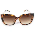 Brown and gold large leopard glasses