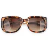 Brown and gold large leopard glasses