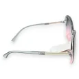 Vintage large-frame glasses in grey and pink shades
