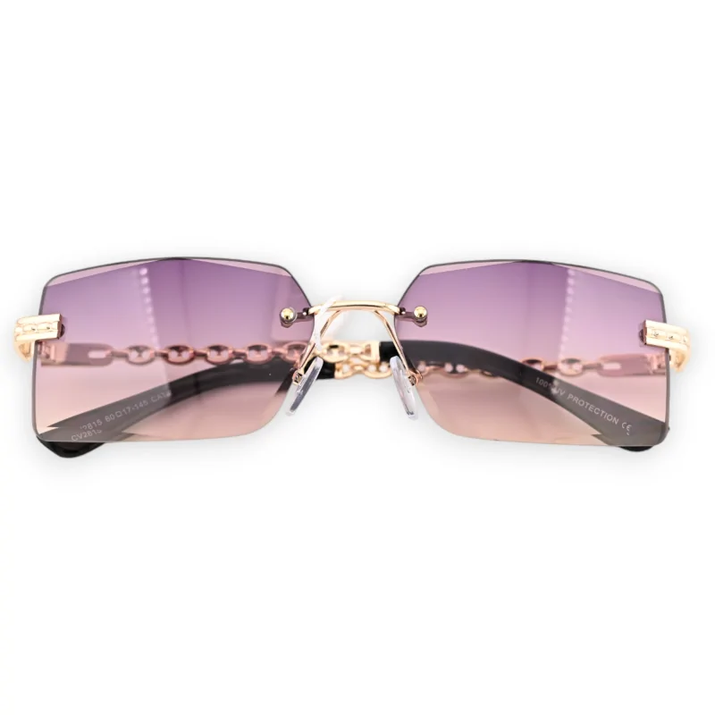 Lunettes rectangle fantaisie nuances violine