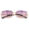 Gafas rectangulares de fantasía con tonos violeta