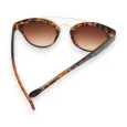 Leopard print designer sunglasses