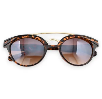 Leopard print designer sunglasses