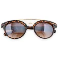 Leopard print designer sunglasses