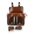 Borsa cartella vintage marrone