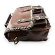 Borsa cartella vintage marrone