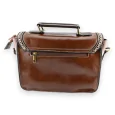 Borsa cartella vintage marrone