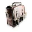 Borsa cartella vintage marrone