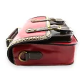 Vintage rote und braune Aktentaschen-Tasche