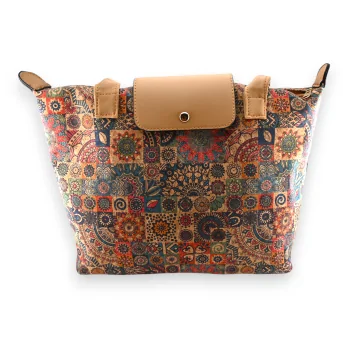 Cork bag with flap