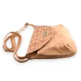 Cork shoulder bag with graphic flap