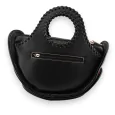 Black and camel cat handbag