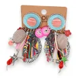 Grandes pendientes de clip multicolor lolilota