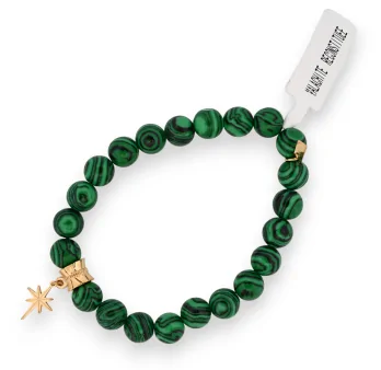 Bracciale di Malachite con un ciondolo a stella