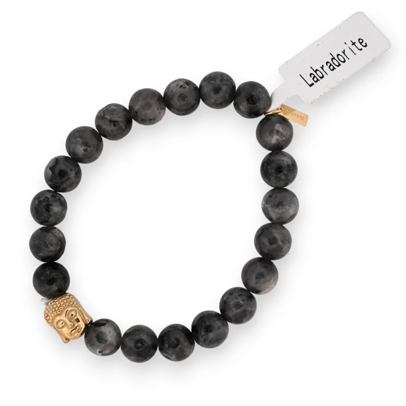 Labradorit-Armband mit Buddha-Anhänger