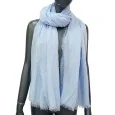 Plain sky blue scarf