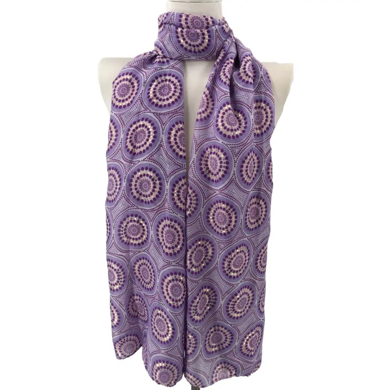 Parme golden detail rosette scarf