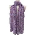 Parme golden detail rosette scarf