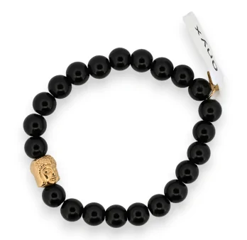 Armband Onyx Buddha-Charm