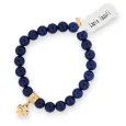 Lapis Lazuli Bracelet Clover Charm