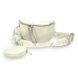 Beige crossbody fanny pack